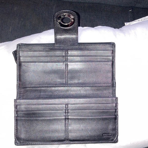 Coach Black Leather Clutch